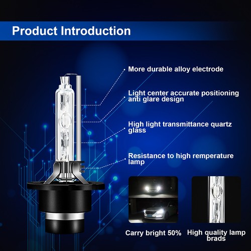 2x New D4S Xenon HID Headlight Bulbs 6000K For Lexus Toyota 42402 66440 set - Picture 10 of 15