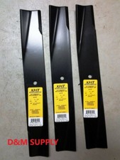 set of 3 Mower Blades to fit Sears Craftsman AYP 44" 106635X 122265X 25034 2162