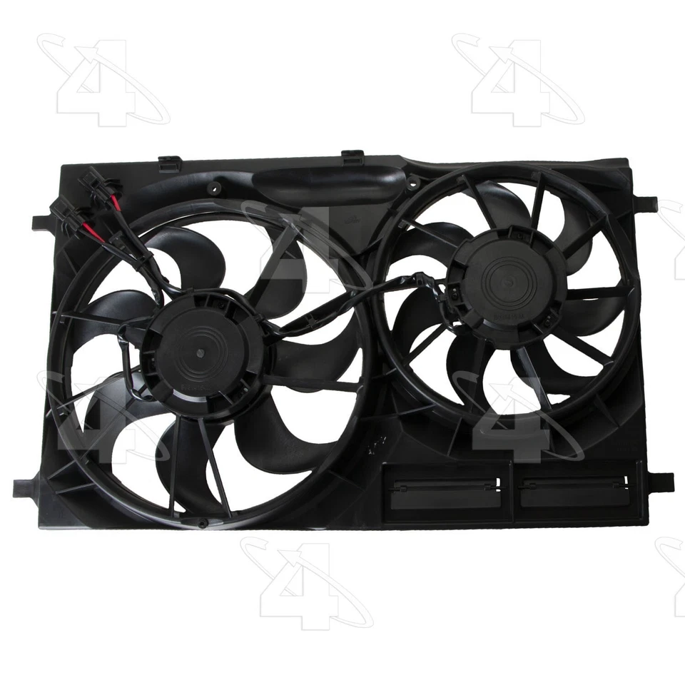 Para 2015-2020 Ford Transit-250 conjunto duplo de radiador e ventilador condensador 4 estações - Imagem 3 de 4