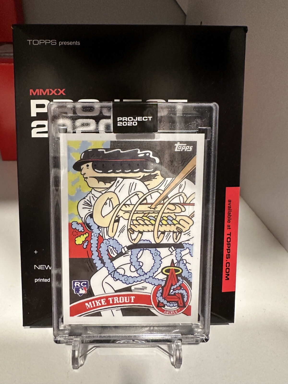 Topps Project 2020 Mike Trout by Ermsy Card #4 - Angels