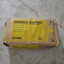 Bamboo Diapers Dyper Made With Soft Bamboo Viscose Size N 10 LBS 30pcs