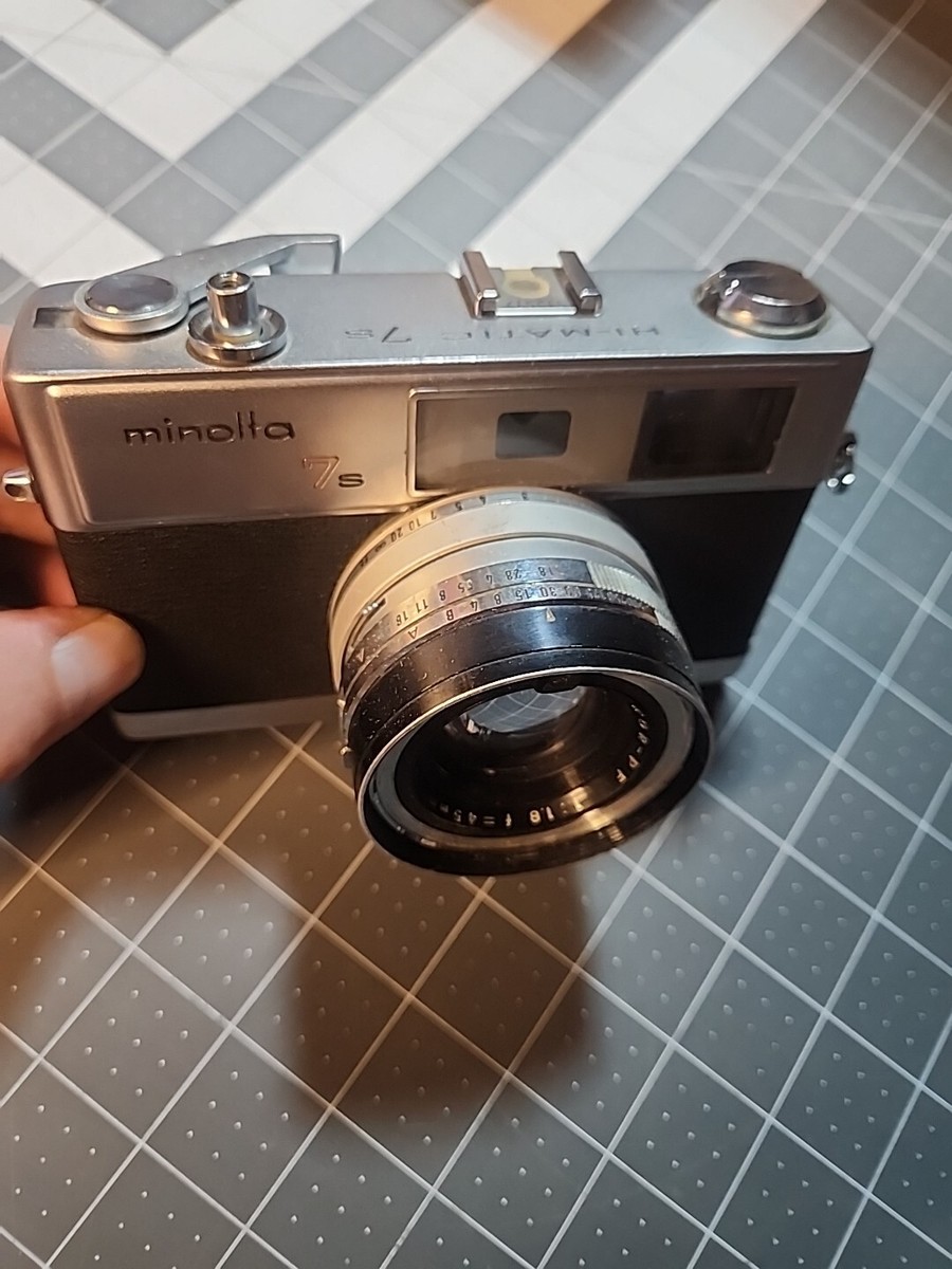 Minolta Hi-Matic 7s 35mm Rangefinder Camera W/ Seiko-la lens