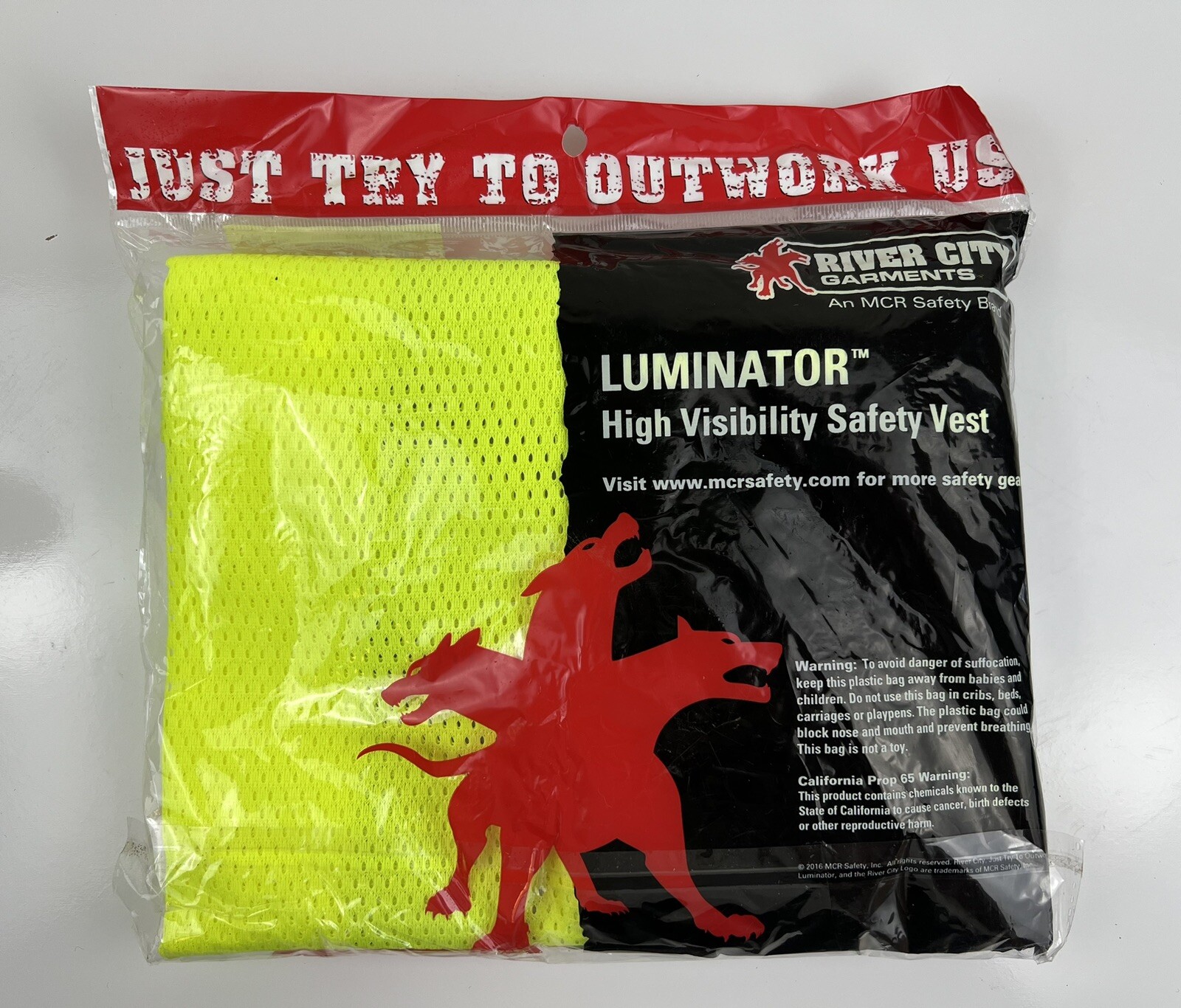 River City Garments Luminator High Visibility Safety Vest 4X ANSI/ISEA 107-2015