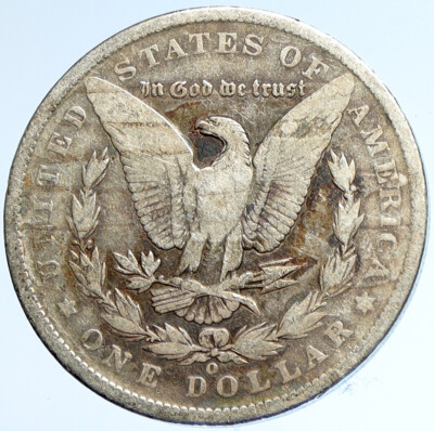 1889 O UNITED STATES of America EAGLE Old SILVER Morgan US Dollar