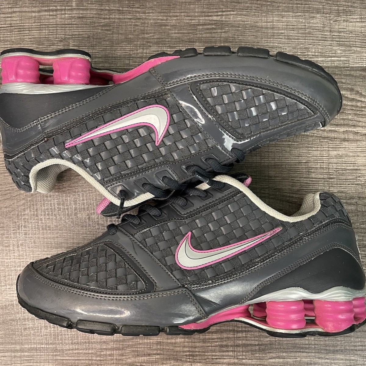 RARE Y2K Nike Shox Reveal Weave/Woven Running Shoes (344261 RARE Y2K Nike Shox Reveal Weave/Woven Running Shoes (344261