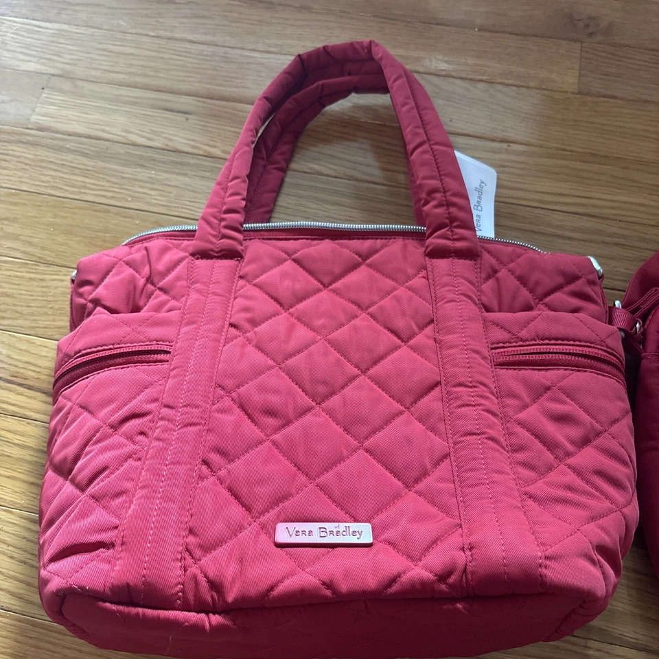 Bolso de Mano Vera Bradley Multi-Correa + Bandolera Rojo Cardenal Nuevo Con Etiquetas Foto 4 de 4