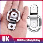 20Pcs D-Rings Tie Down Load Heavy Duty Anchor Point Trailer Forged Lashing Hook