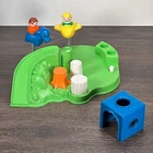 Vintage Fisher Price Little People Playground #2525 with Figures and Cube