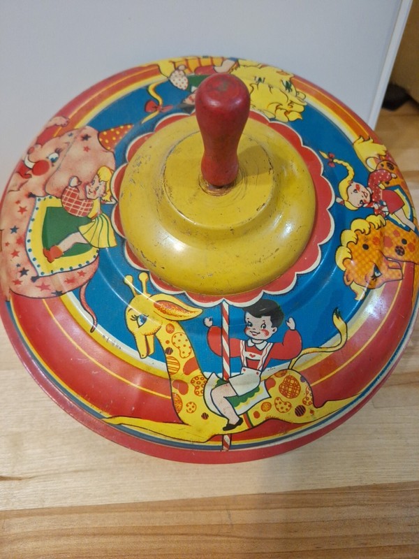 1950s Tin Toy Spinning Top