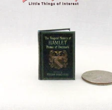HAMLET A TRAGEDY Miniature 1:12 Scale Readable Book by William Shakespeare