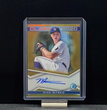 2020 Bowman Draft - NICK BITSKO - Class of 2020 Gold Refractor AUTO 01/50