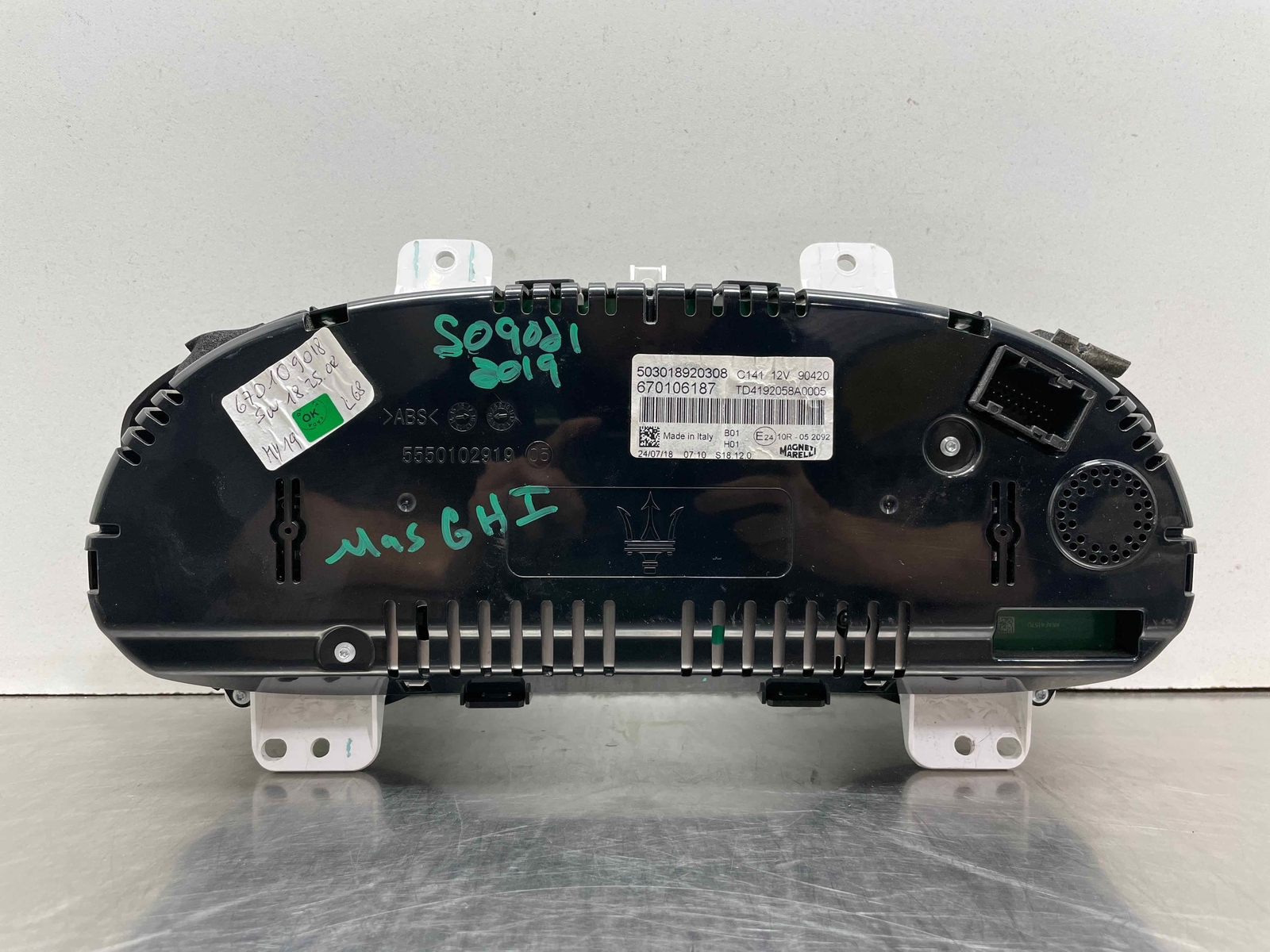 2019 Maserati Ghibli 3.0L OEM Speedometer Instrument Gauge Cluster 12K 670106187