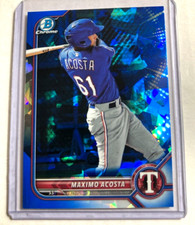 2022 Bowman Chrome Sapphire #BCP-113- MAXIMO ACOSTA Sapphire Rookie RC Card.