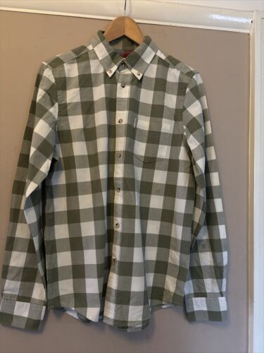 Ben Sherman Cotton Green Large Gingham Check Shirt Mod Regular fit Size ...
