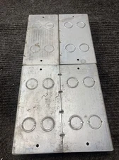 NOS Lot of 4 Raco Electrical Box, 7-1/2" x 3-3/4" x 2"   50.3 Cu In, 1" KO's