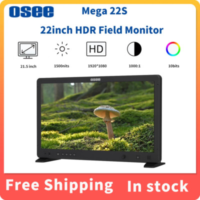 OSEE Mega 22S 21.5 inch 1500nit HDR Field Monitor IPS Panel V-mount Kit Sunhood