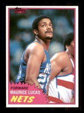 1981 Basketball Topps Maurice Lucas New Jersey Nets #E79 7