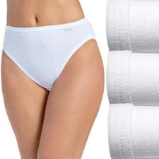 Women JockeyUnderwear 3-Pack French Cut /White Color Cotton Comfort