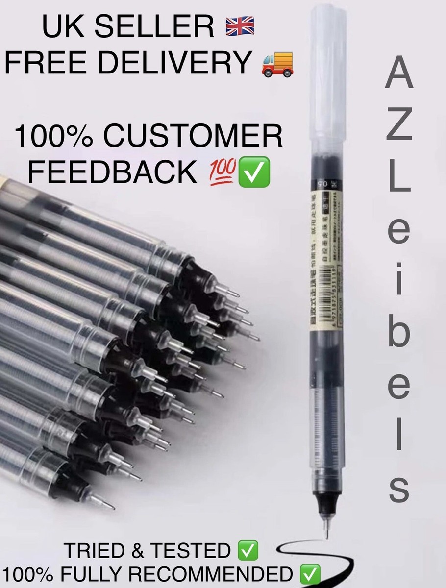 Japanese Gel Pens Fine Tip Muji Style Pack of FREE DELIVERY