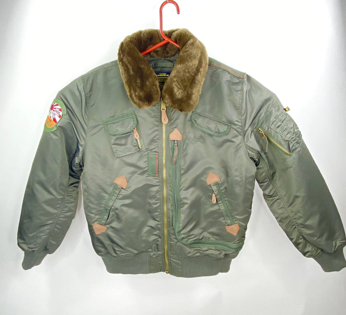 Alpha industries fur bomber cheap