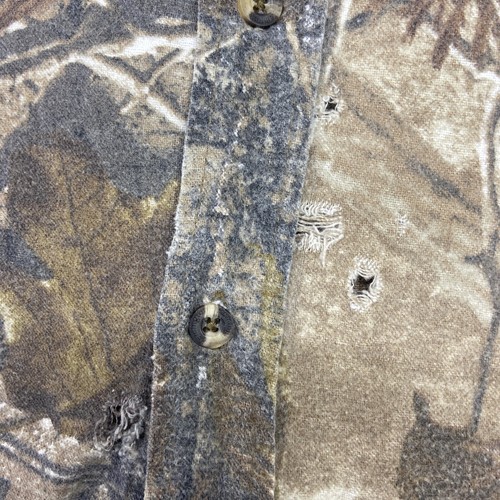Vtg Remington Realtree Camo Shirt Adult Sz L Button Front Long Sleeve - Picture 8 of 14