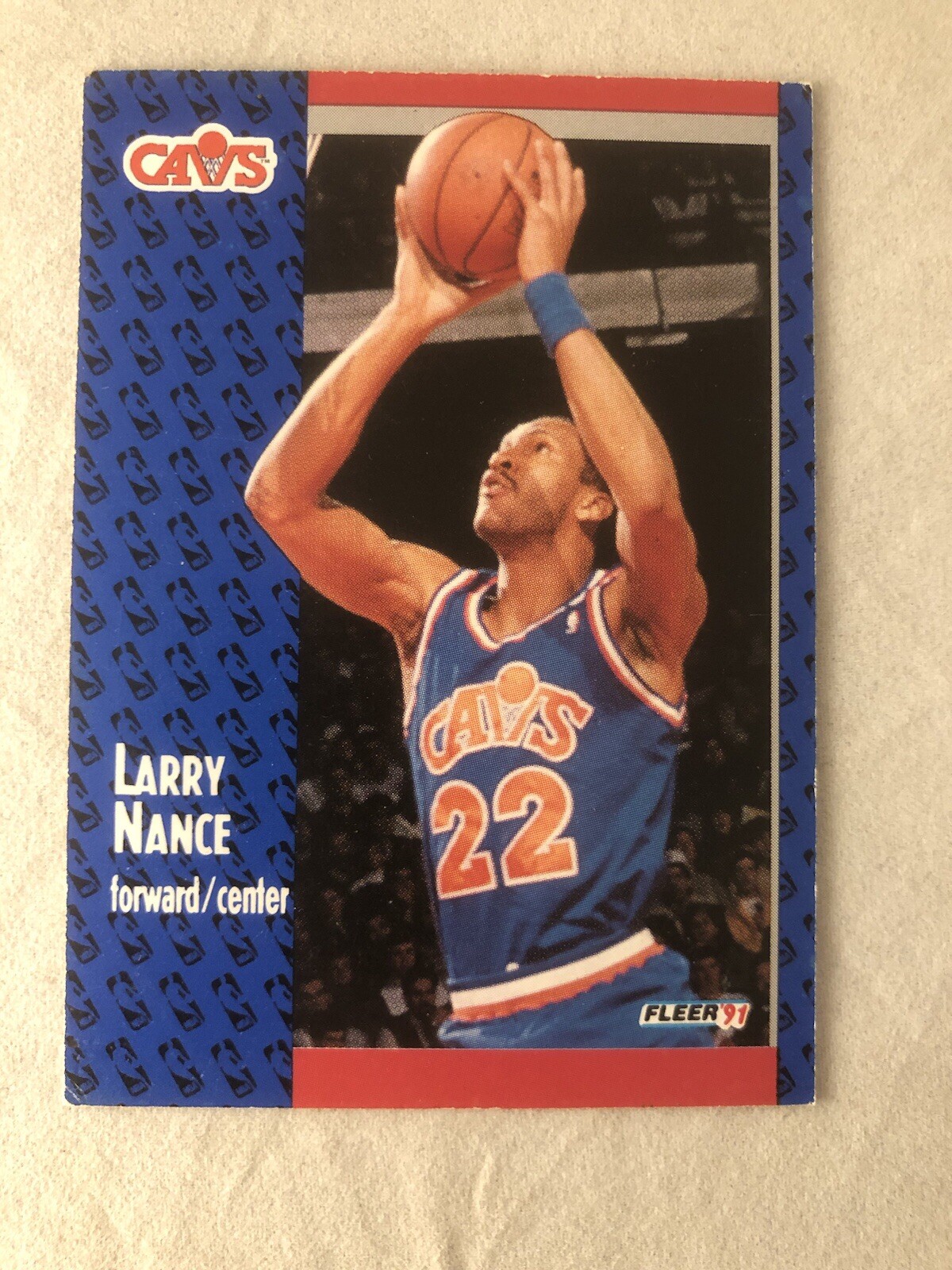 1991-92 Fleer Cleveland Cavaliers Basketball Card #37 Larry Nance