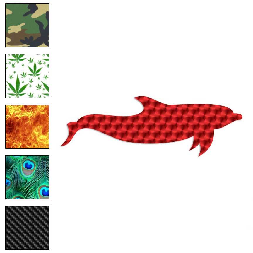 Dolphin Porpoise, Vinyl Decal Sticker, 40 Patterns & 3 Sizes, #219