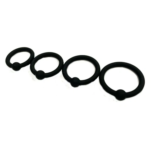 4-Set Silicone Glans Cock Rings Penis Head Orgasm Pressure Point Prolong Sex Toy - Picture 15 of 16