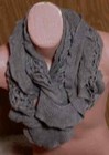 Light Brown UNATALLA Open Weave Ruffle Infinity Scarf. — photo 4
