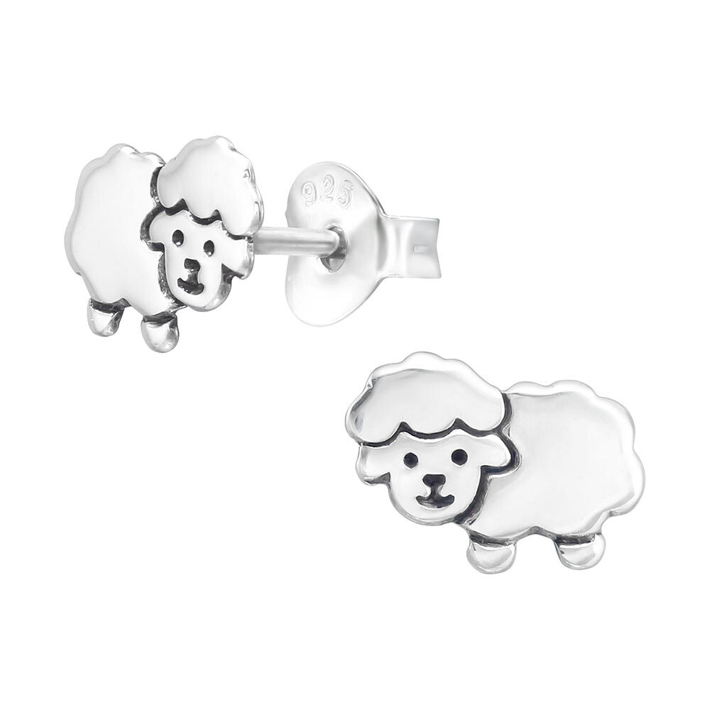 Elfen Ohrringe Silber 925 – Ohrstecker Für Mädchen, Rose Gold, Elfe Motiv, 13,5x7,5 Mm, Geschenk Für Kinder & Damen