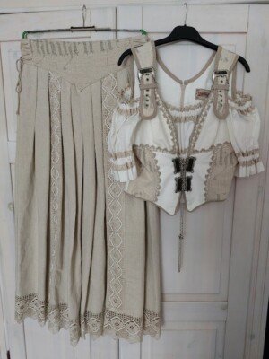 Trachten-2-Teiler, Landhausstil Damen, STOCKERPOINT, Rock und Bluse, Gr. 42