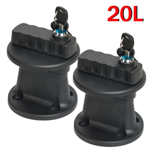 2pcs 20L 5 Gallon Fuel Tank Pack Mounting Bracket Gas Container Can Lock offroad - Picture 4 of 11