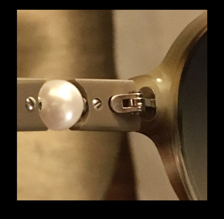 Chanel Pearl Vntg Classic Olive blend frame /Rare /60 [] 15  display picture 2