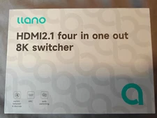 llano HDMI 2.1 Switch, HDMI Auto Switcher 4K@120Hz 8K@60Hz with IR Remote, Switc
