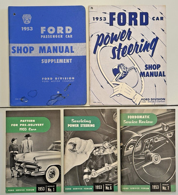 NEW & USED 1953 OEM FORD CAR SERVICE MANUAL, SHOP MANUAL AND FORUMS - 5 CATALOGS