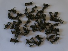 50 Piece Vintage Army Men army green Plastic Toys Soldiers 1" Inch