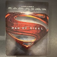 Man of Steel Steelbook Blu-ray + DVD + Digital HD Ultraviolet, Superman Movie