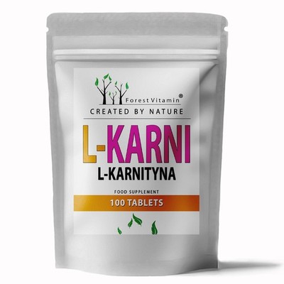 L-Carnitin 500mg - 100 Tabletten - L Carnitin Tartrat - Vegan - Forest Vitamin