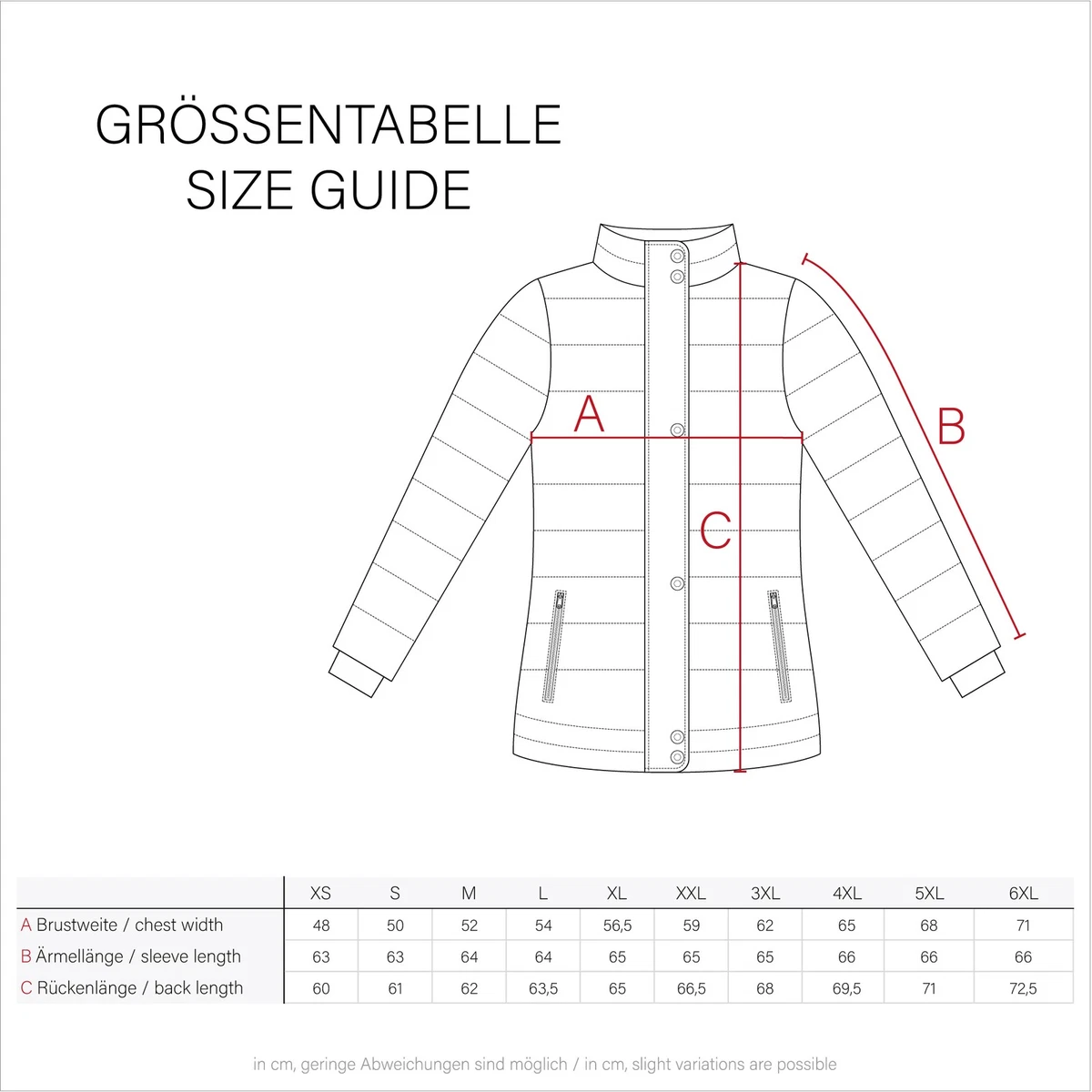 Navahoo warme Damen Winter Jacke Parka Mantel Stepp Kurzjacke gefüttert NEU B301