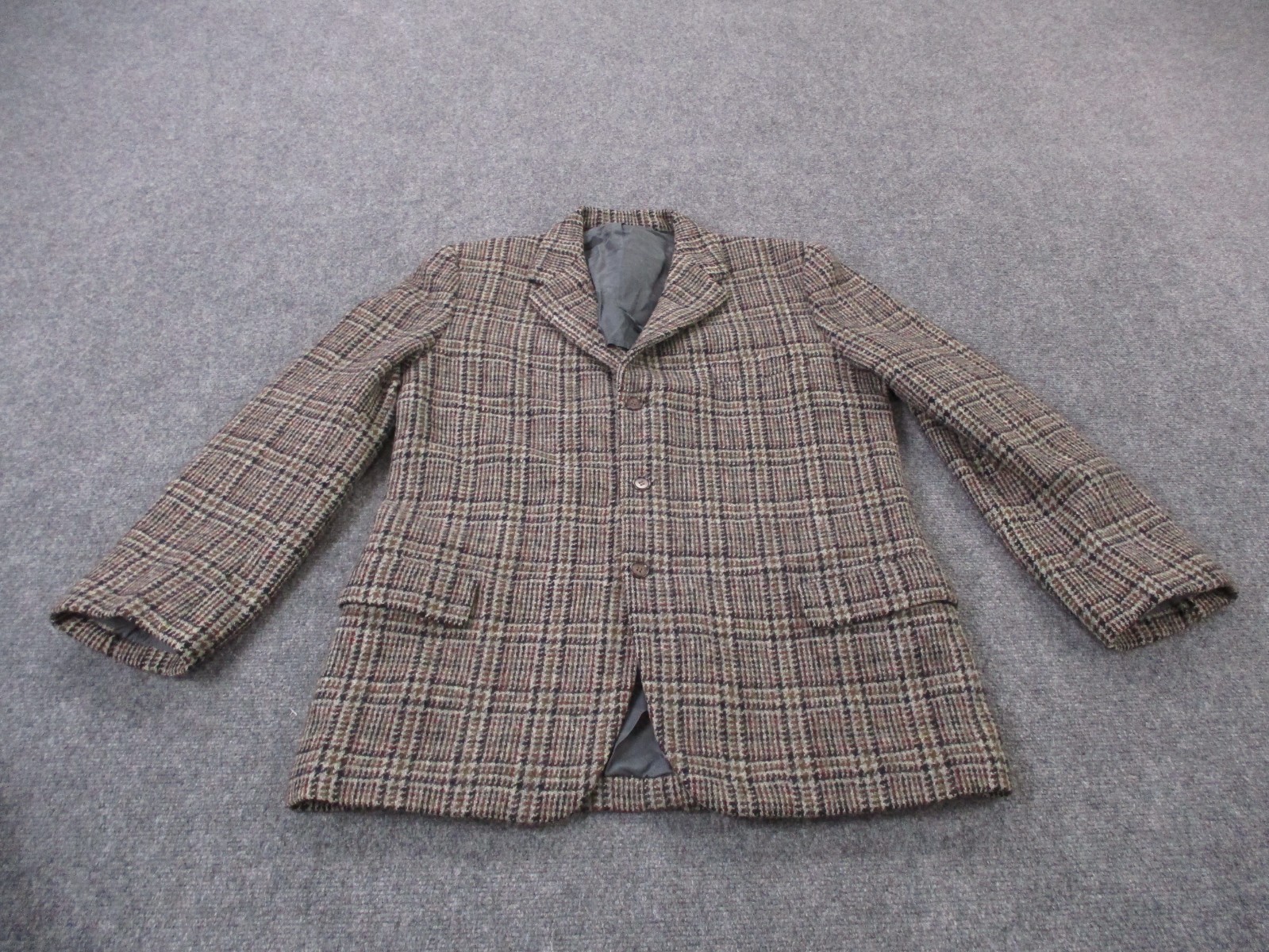 Harris Tweed Jacket Mens 42 Scottish Wool Handwoven Sport Blazer Coat Business