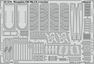 Eduard 32379 1/32 Mosquito FB Mk.VI Außen-Set Für Tamiya
