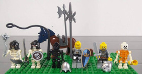 USED LEGO 7092 Castle Skeleton's Prison Carriage Japan