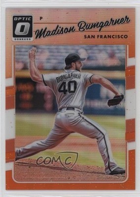 2017 Panini Donruss Optic Orange Prizm 132/199 Madison Bumgarner #135 0b0