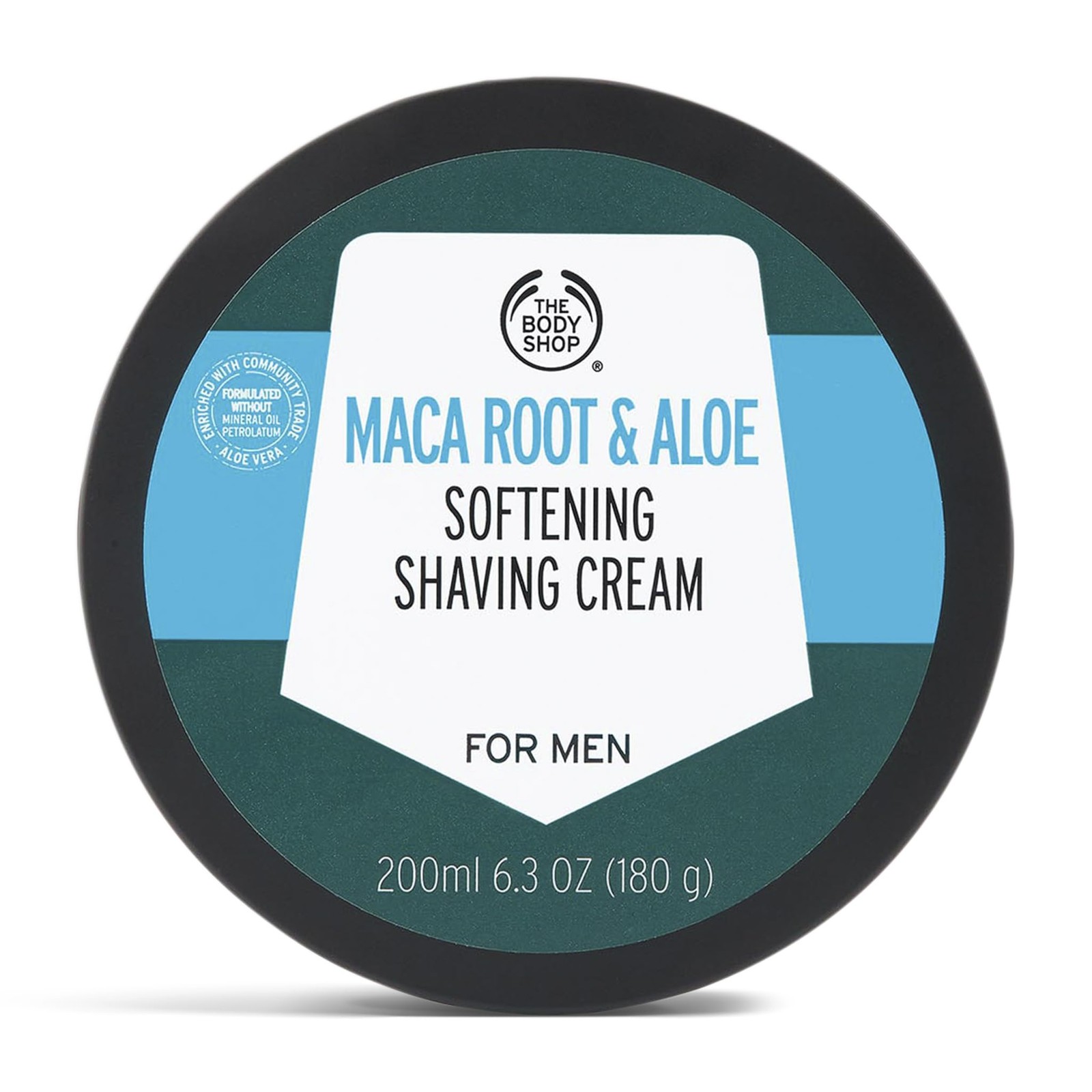 Body Shop Maca Root & Aloe Softening Shaving Cream 200ml White - Image 6