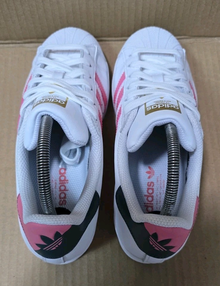 adidas gazelle silver green womens adidas Originals Clear Pink/Ftwr White/Light Pink Superstar II J Sneakers main image 0