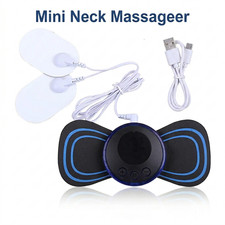 Mini EMS Neck Massager Electric TENS Pulse Muscle Stimulator Relief Patch