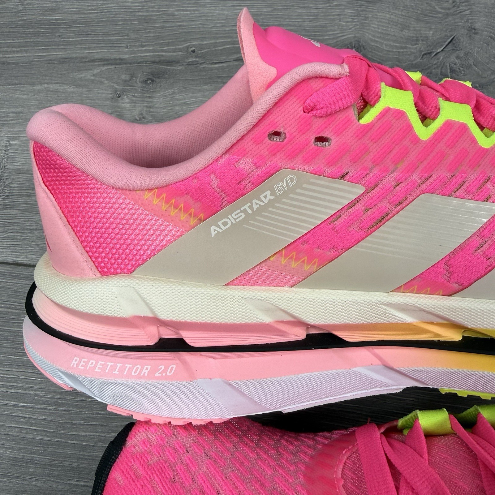 Adidas Adistar BYD corsa/palestra 'rosa lucido/bianco' - taglia UK 5,5/EU 38 2/3 foto 2