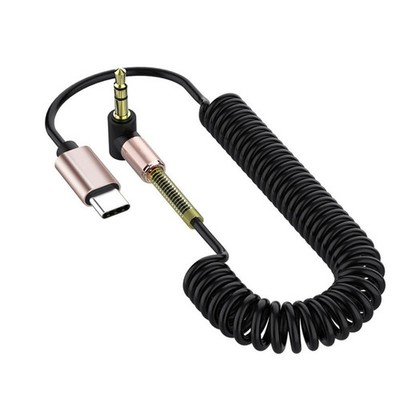 2X Type C to Aux Cable USB Type-C Male To 3.5mm Cord Car AUX Music Audio Adapter