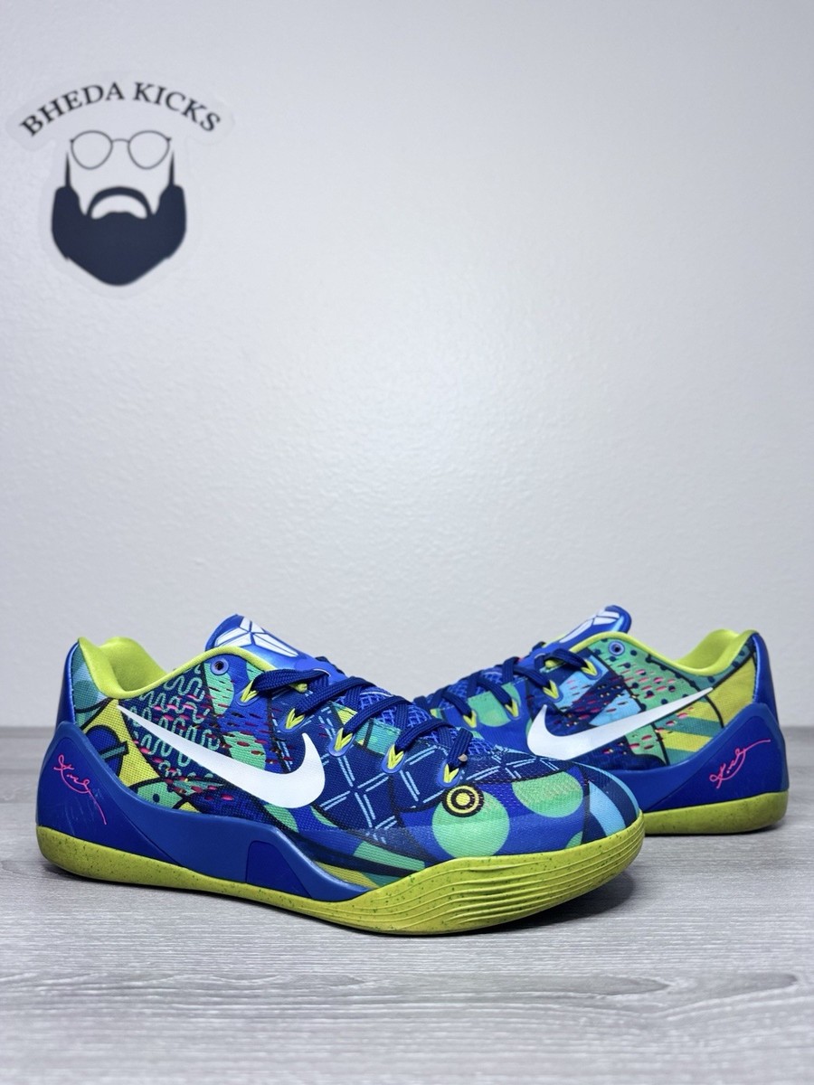 Size 10.5 - Nike Kobe 9 EM Brazil White Green Blue Low Top