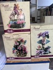 Set Of 3 Musical Fairies Water Fountain Unicorn Flowers Classic Treasures